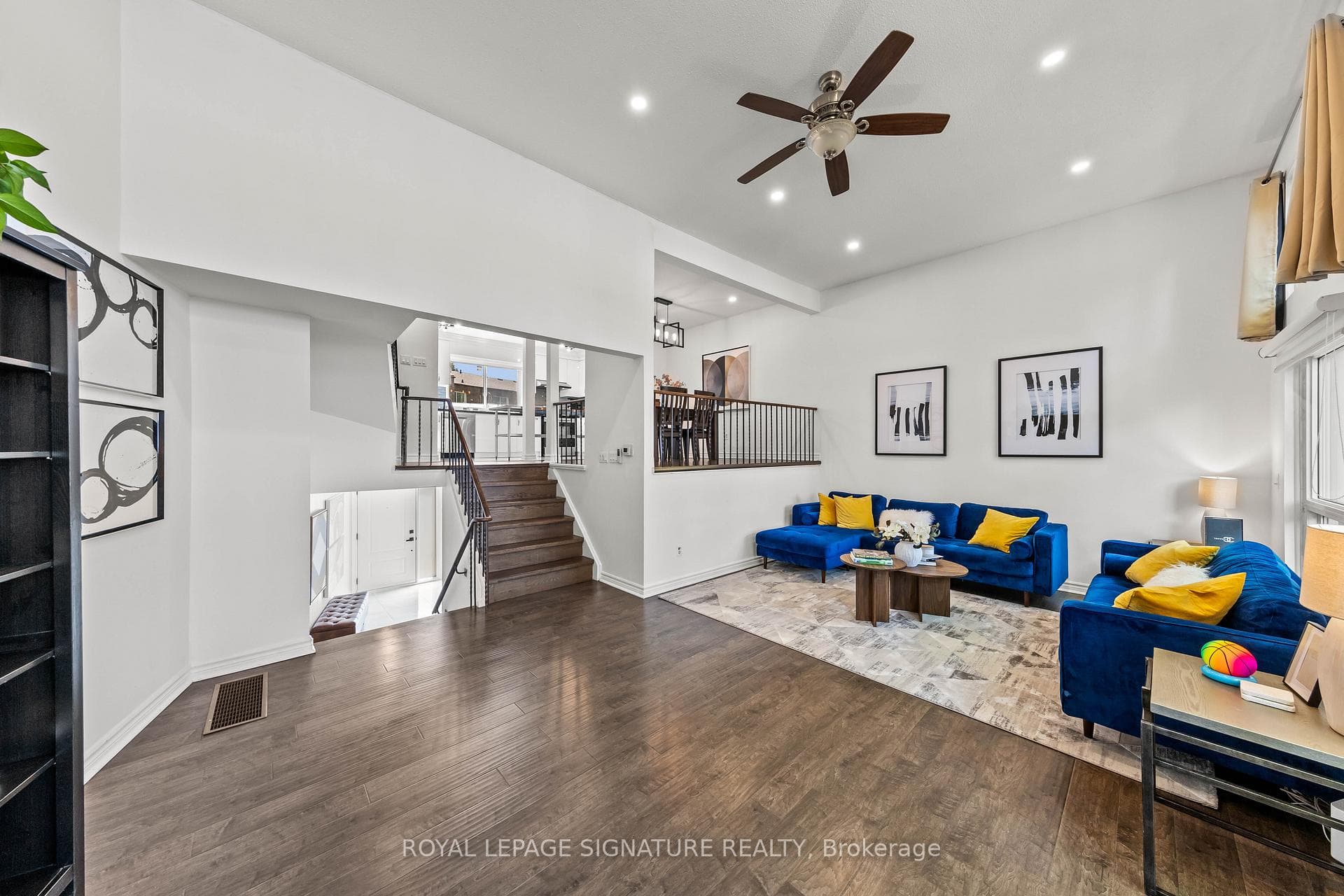 Staged living with stairs to second level