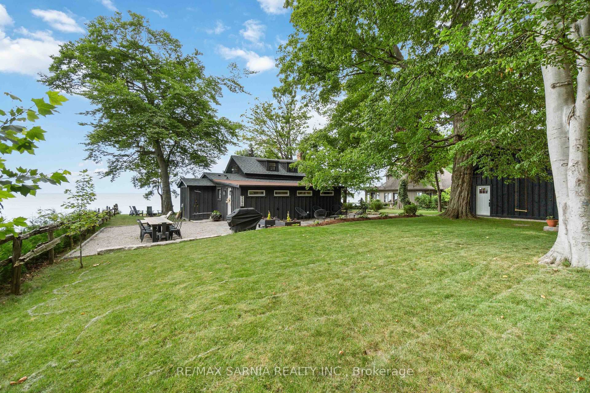 Double wide lot. Professionally landscaped.