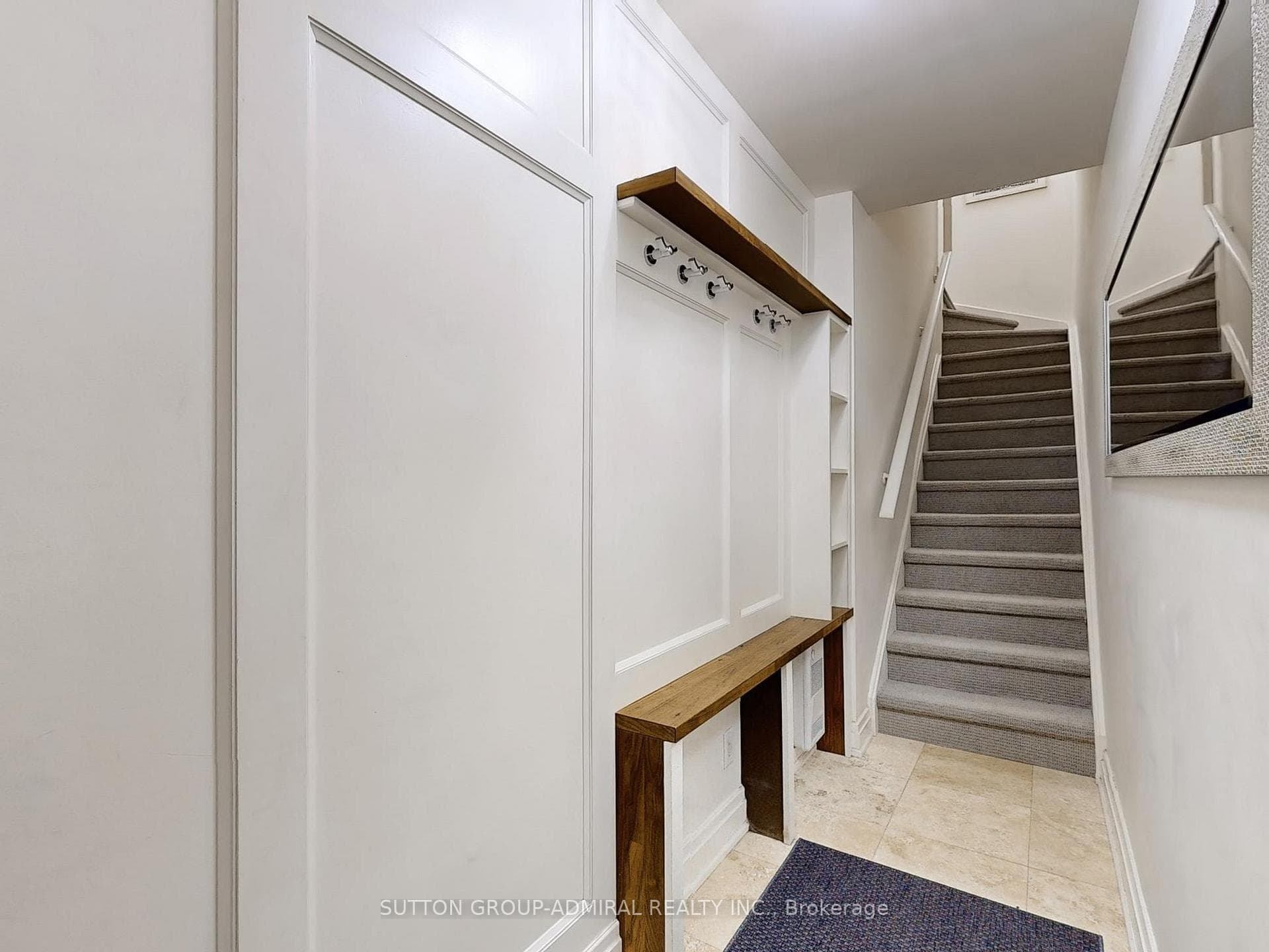 Entry Hall With Built Ins