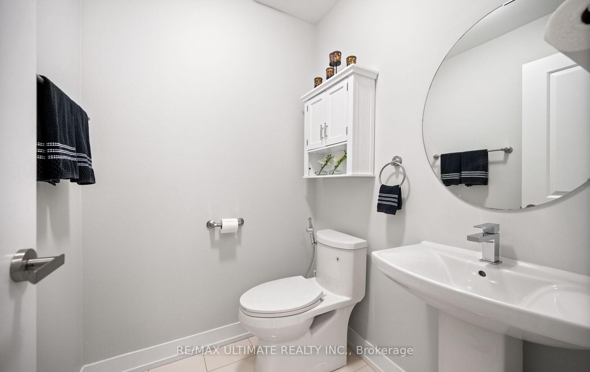 2pc powder room on second floor
