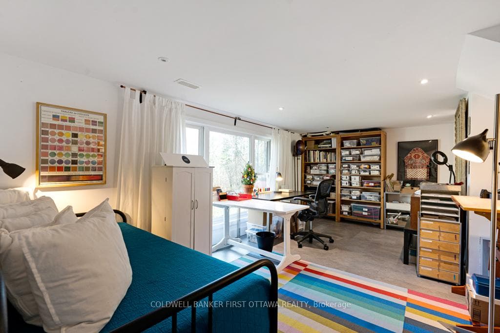 Lower level bedroom room for office