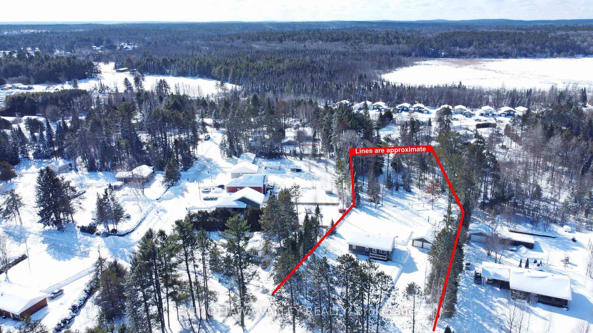 Approx 1.71 acres, follow treed area to the left