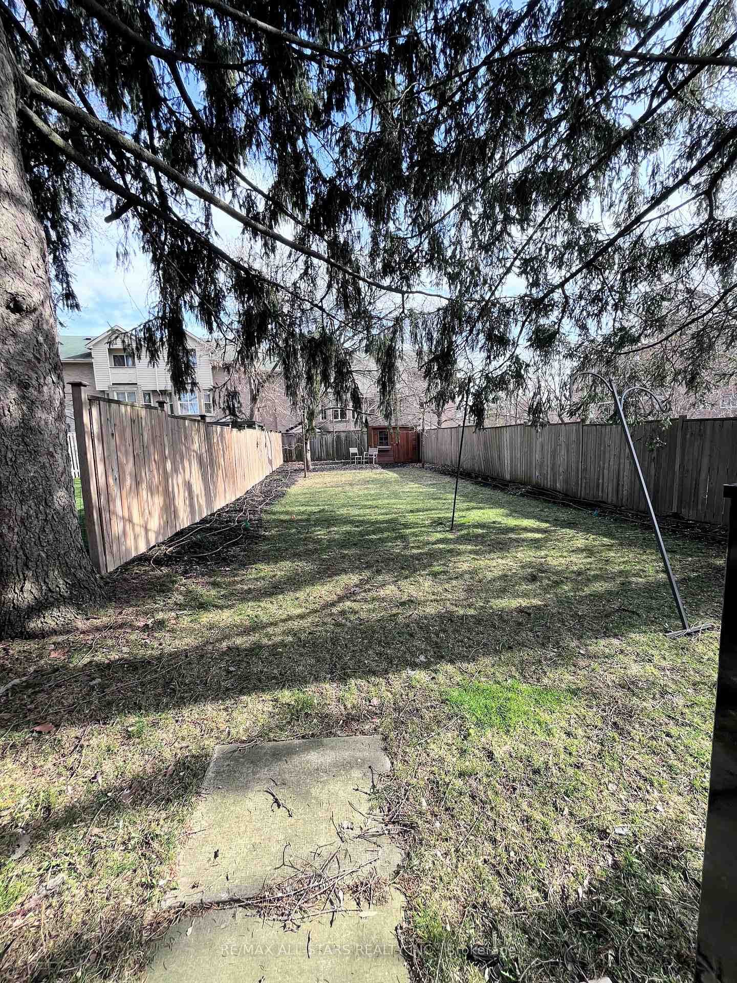 deep lot backyard