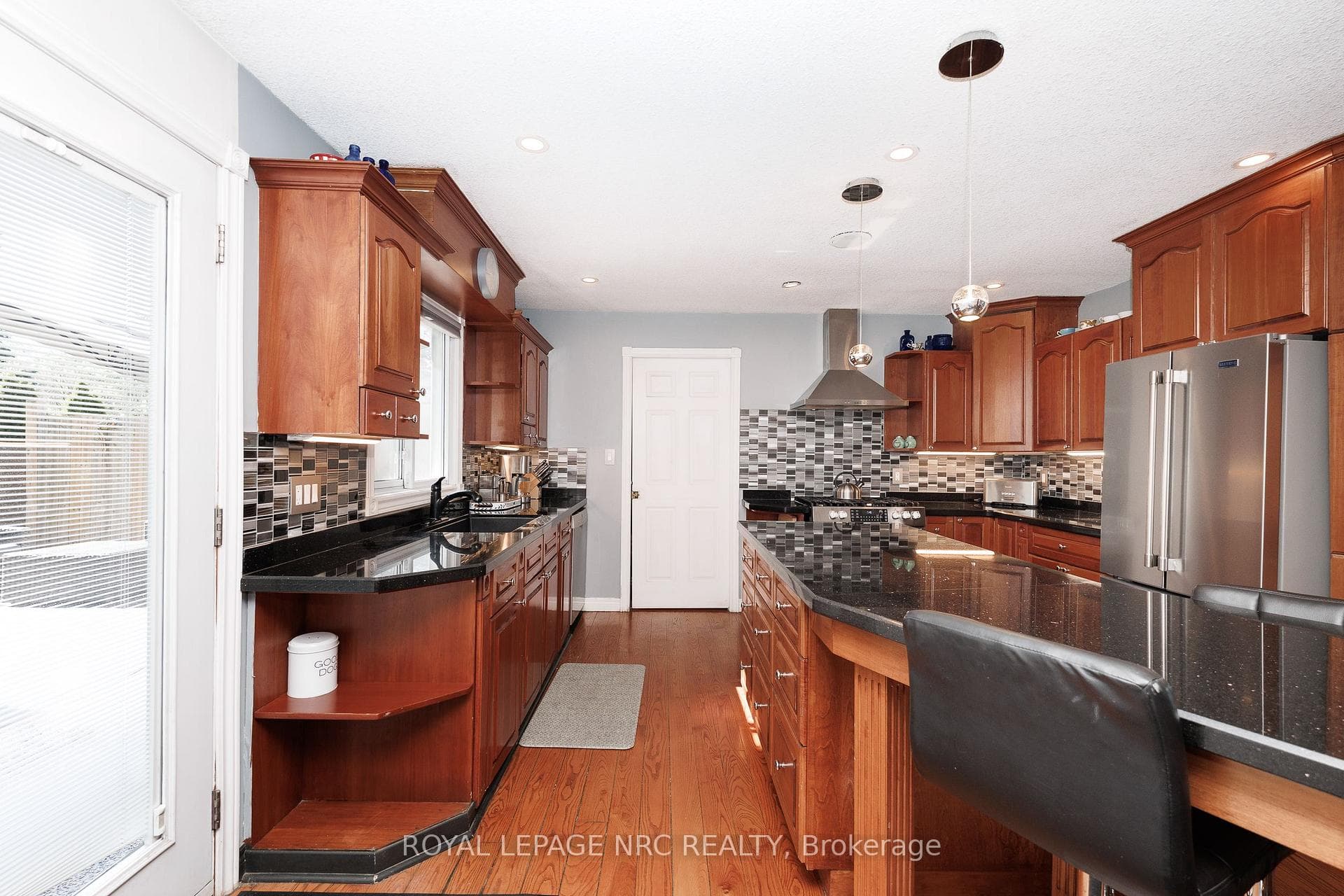 Stunning open-concept cherrywood kitchen
