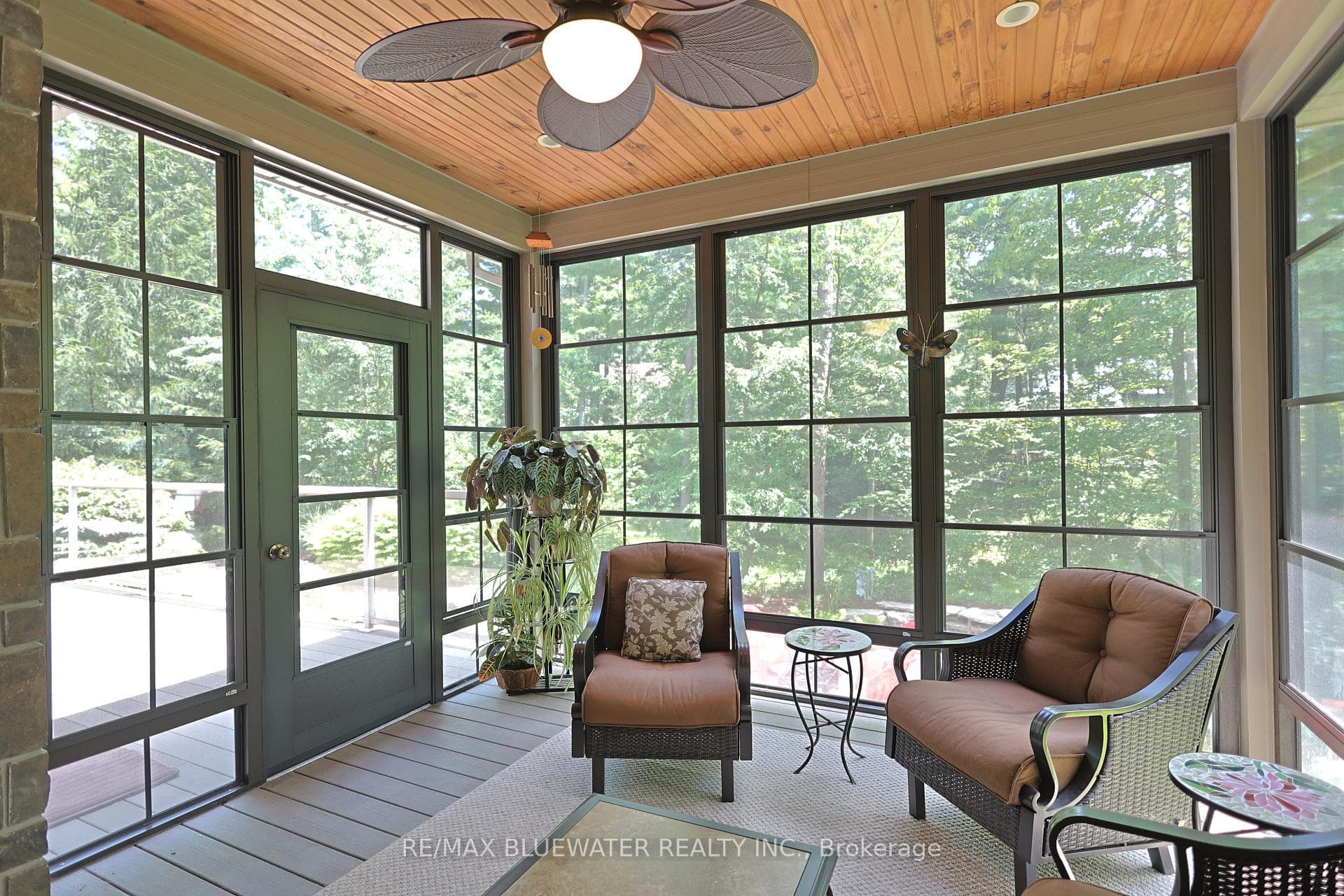 Sunroom Overlooks Private Treed Lot