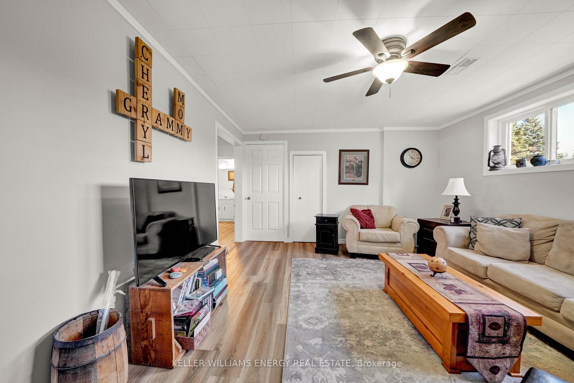 Large bright in-law suite living room