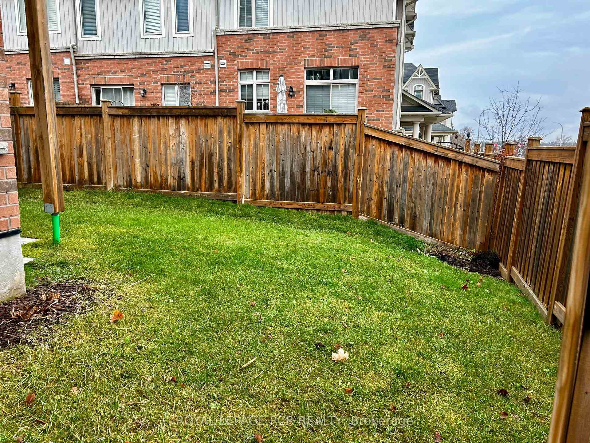 Fenced yard.
