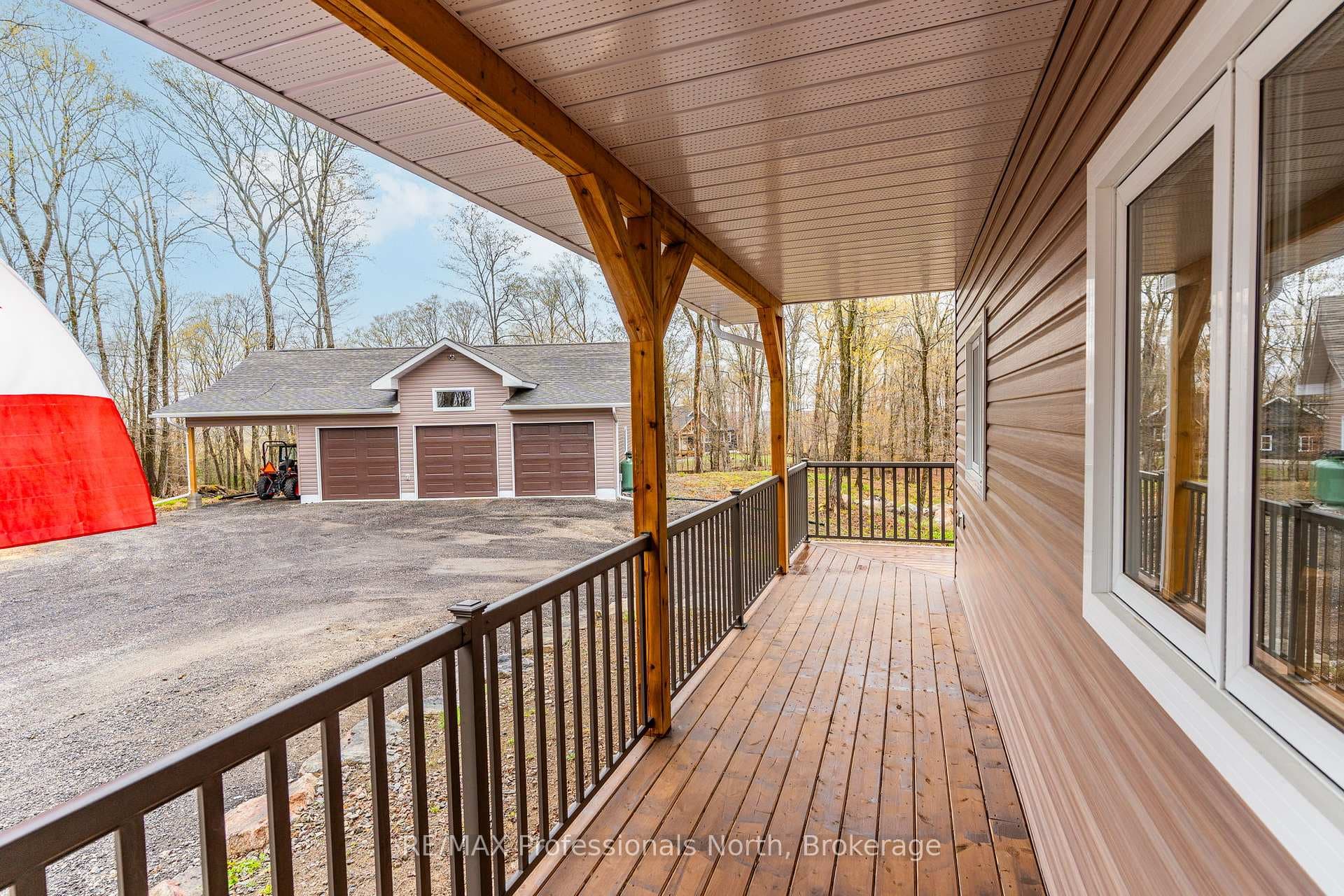 Covered Porch wraps around front, side and back