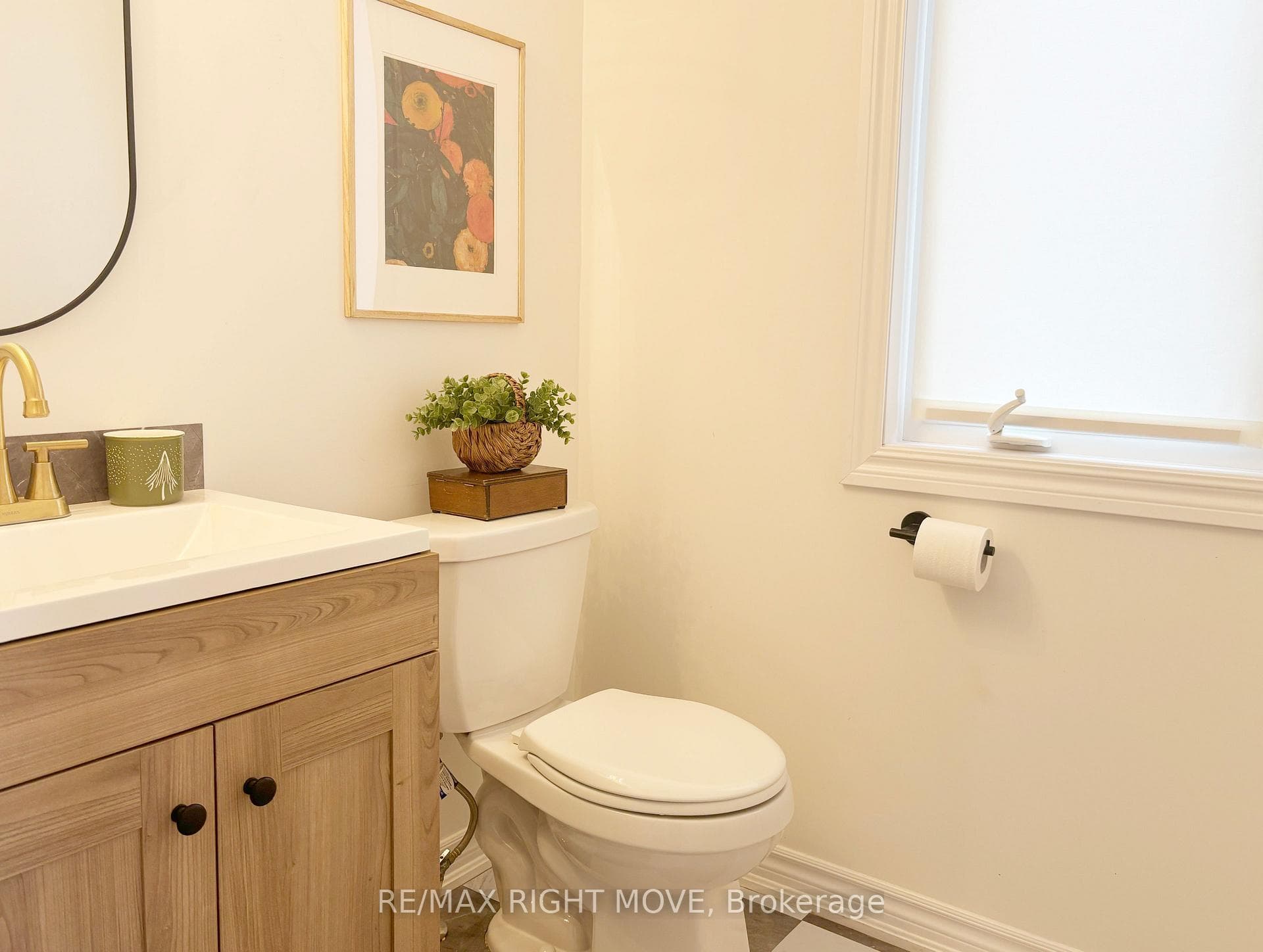 Main floor powder room