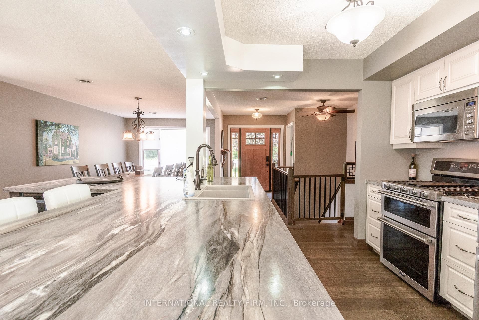 Stainless steel appliances.