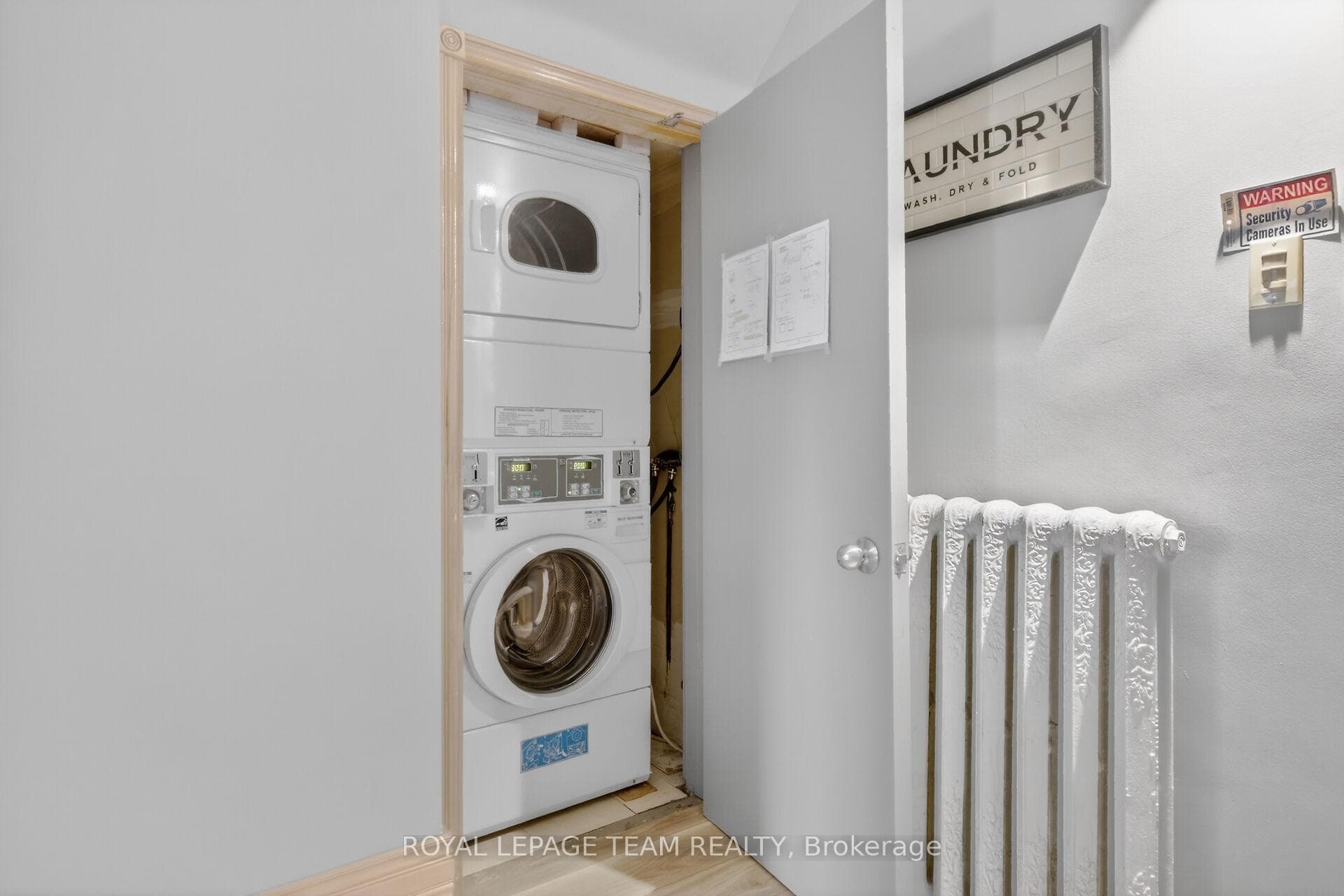 High end coin operated laundry on main!