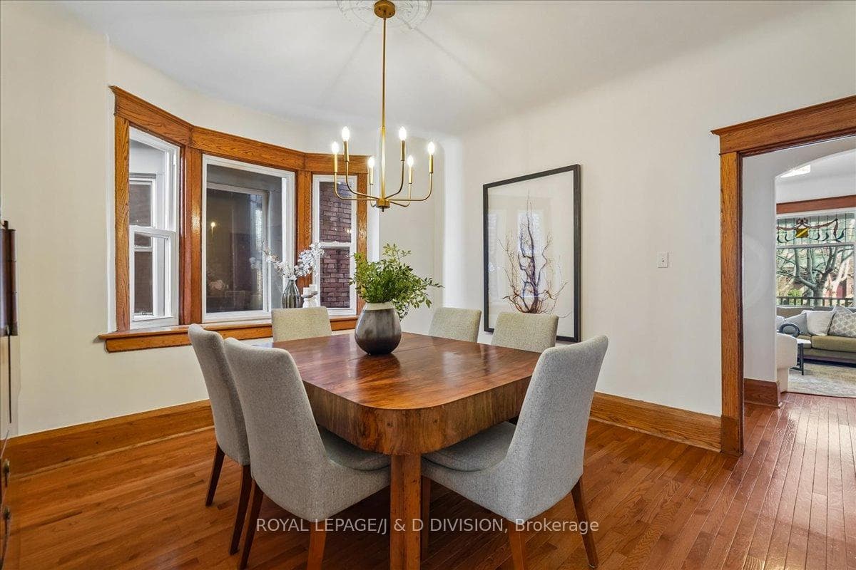 Oak trim and high baseboards