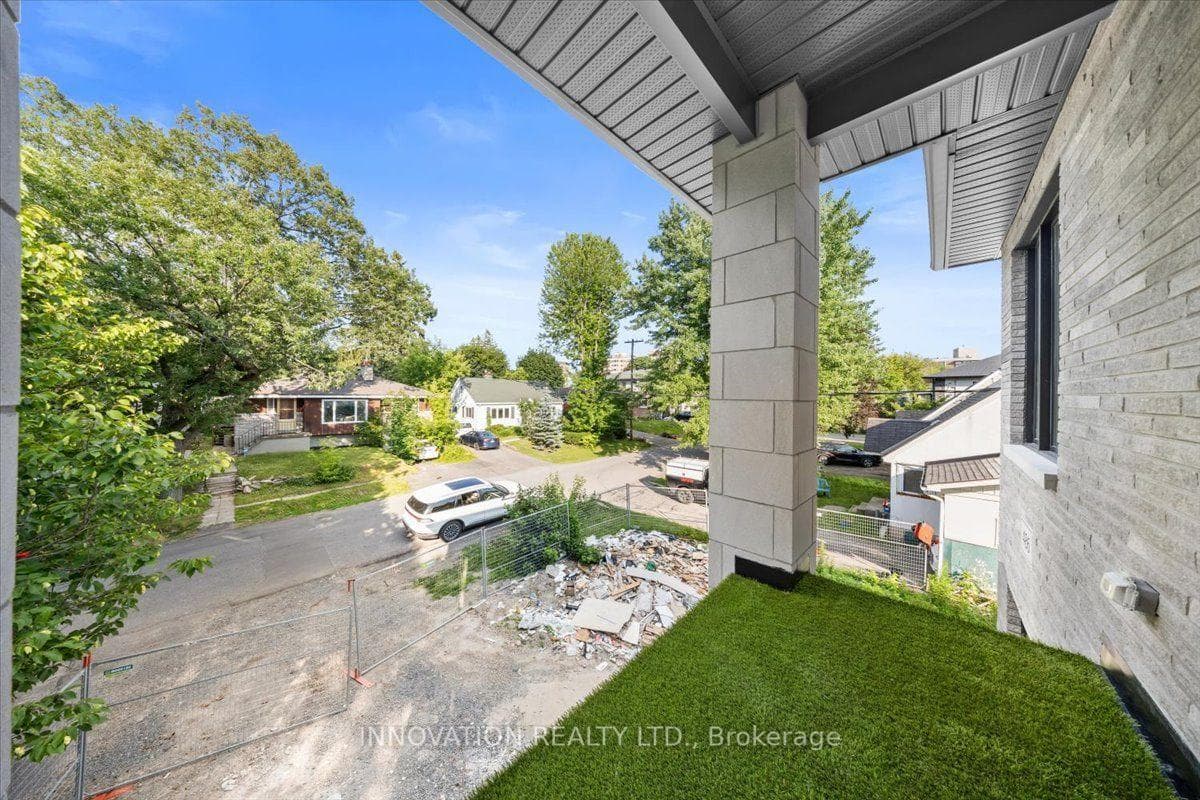 upper porch off living room