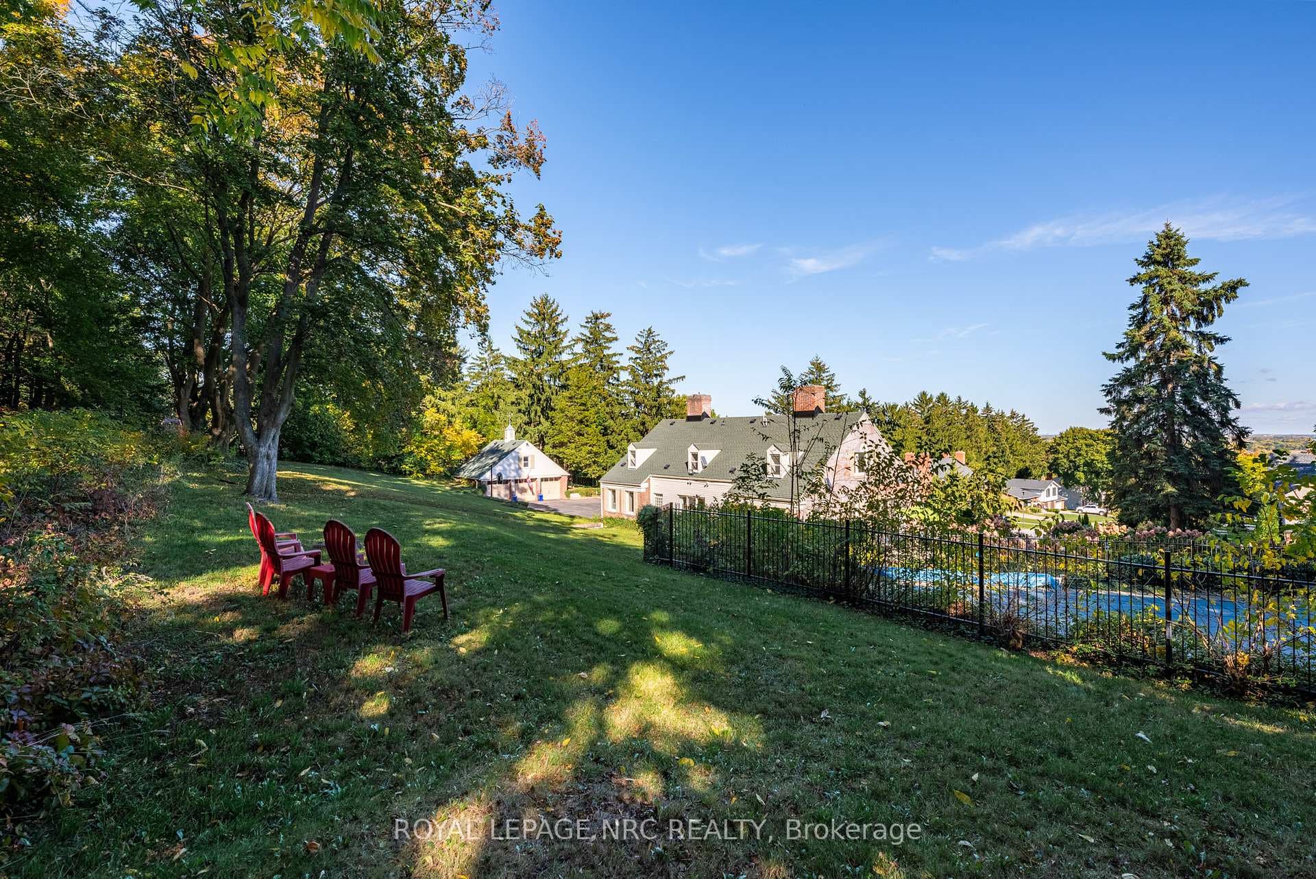 Scenic treed yard