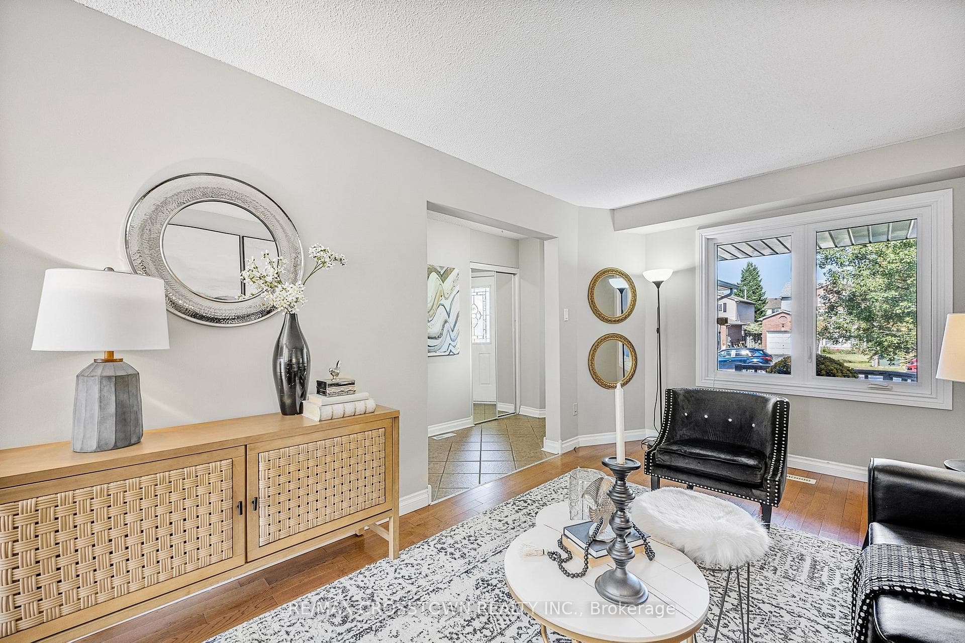Living Room with Bay Window