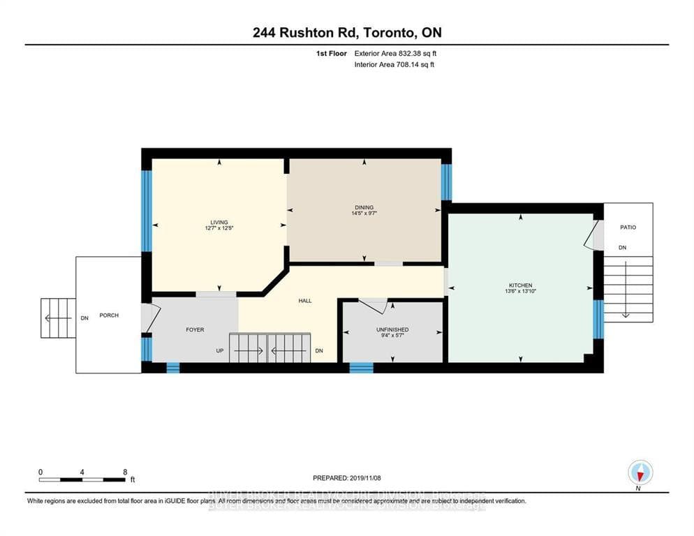 Main fl. Bathroom/laundry. Floorplan-storage