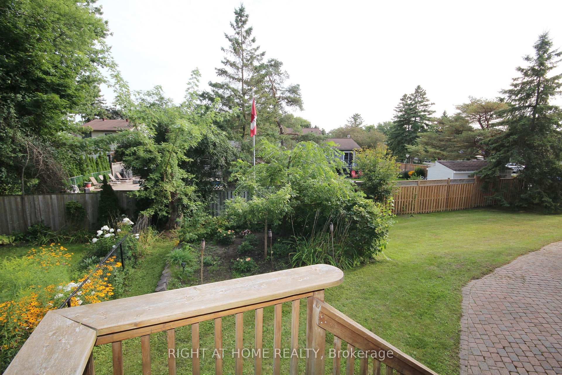 View of Backyard in Summer from Patio