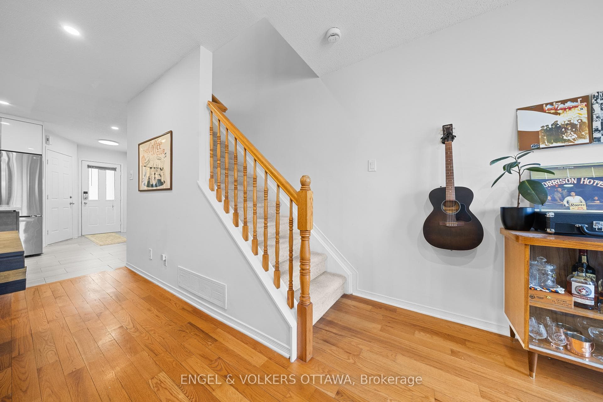 Stairs leading to second level
