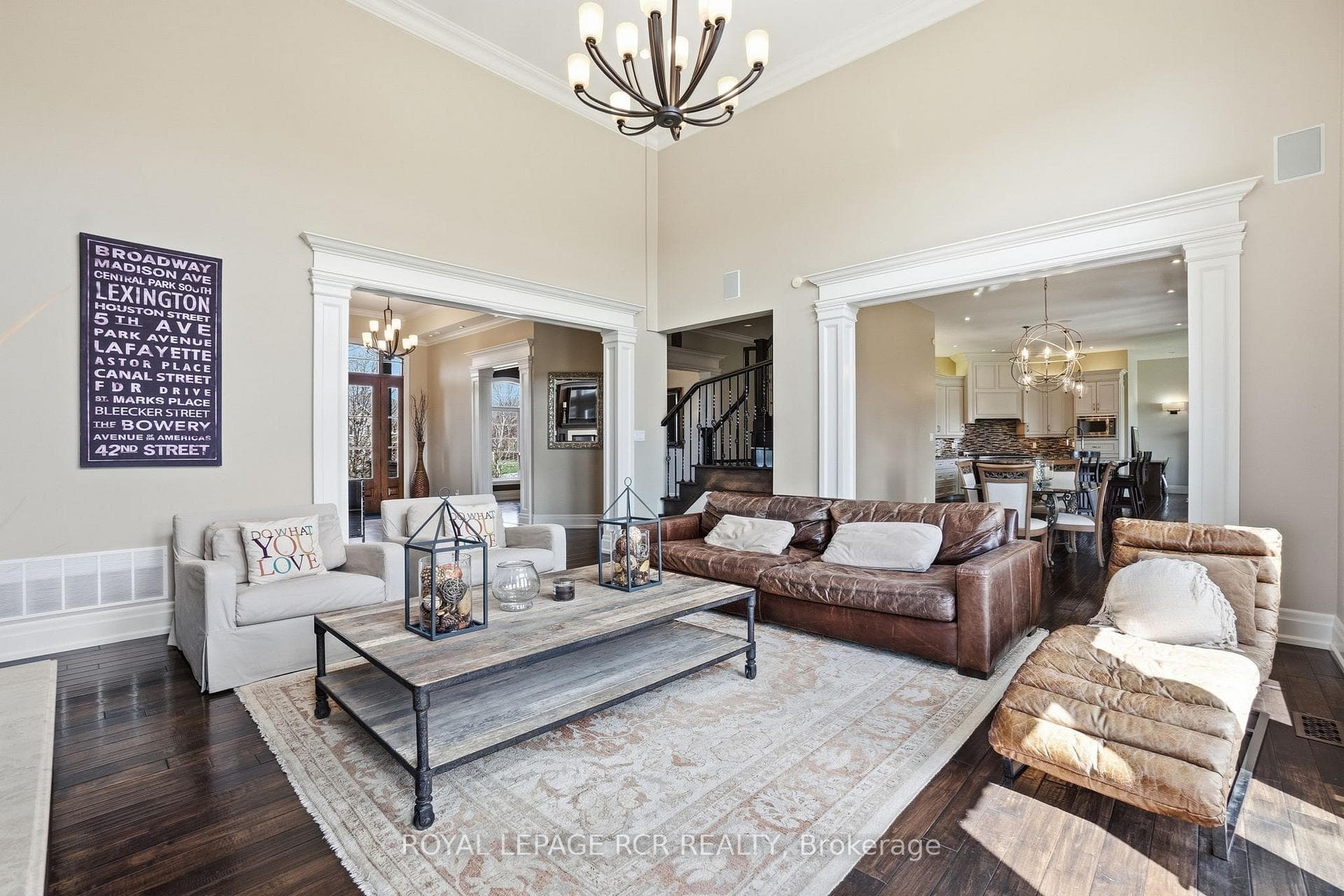 Family Room with Walk-Out to Backyard Upper Deck