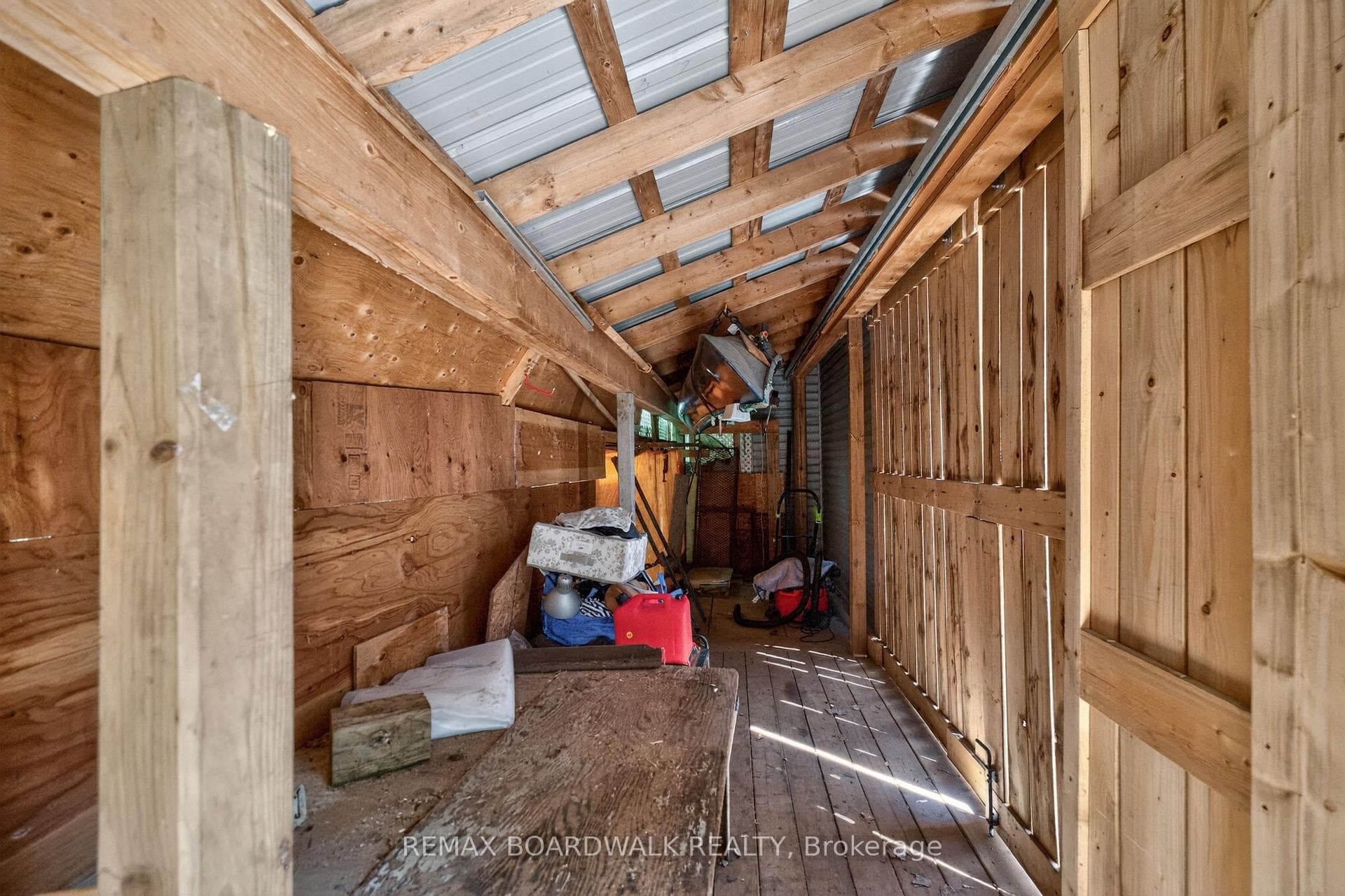 Custom Built Toy Storage to Secure Canoes etc.