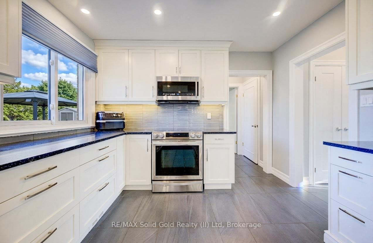 Induction cooktop and convection oven.