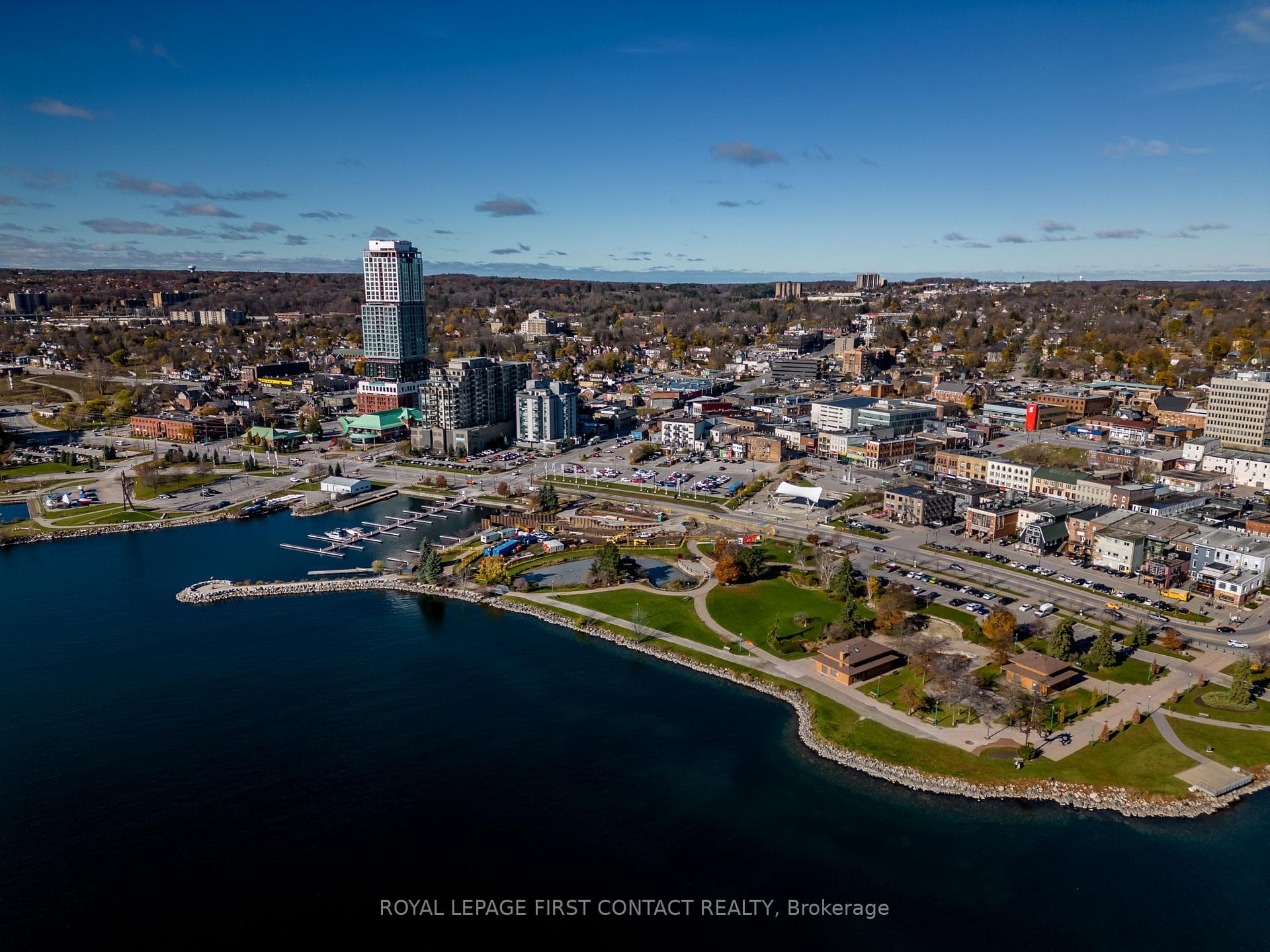 Aerial View of the Downtown Area