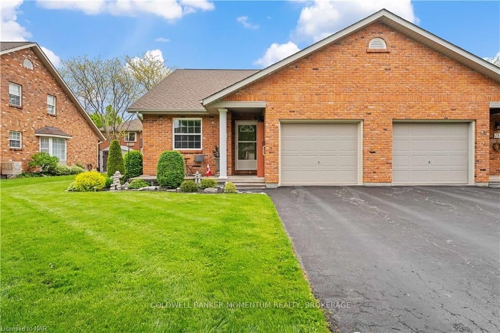 Front face of townhouse with single garage
