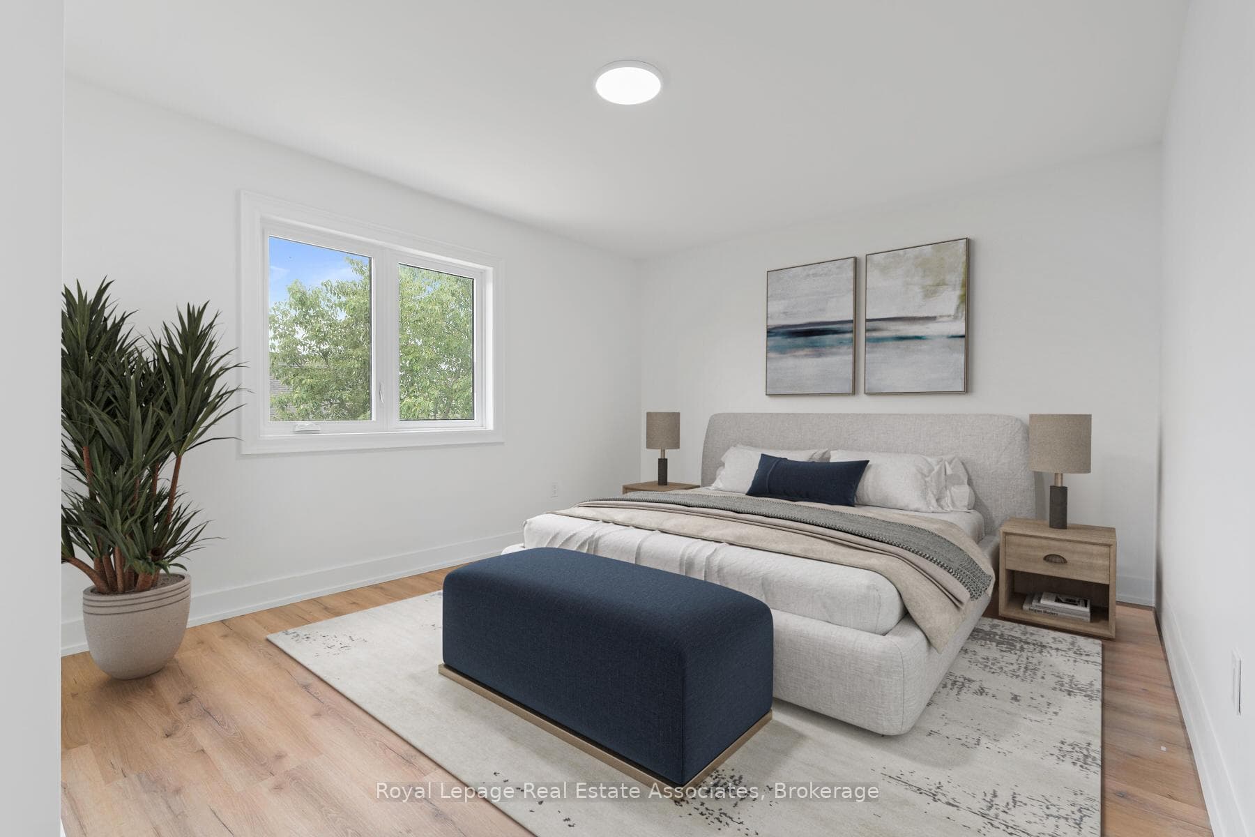 Virtually Staged Primary Bedroom