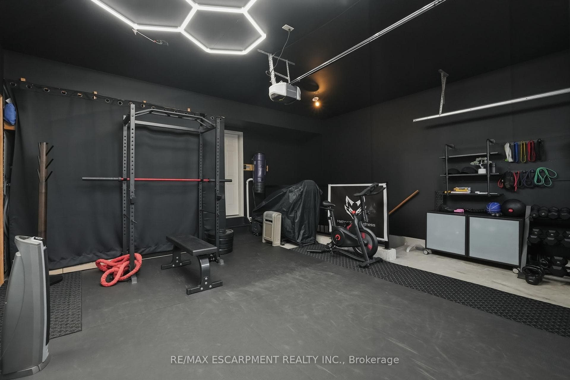 Garage with walk up