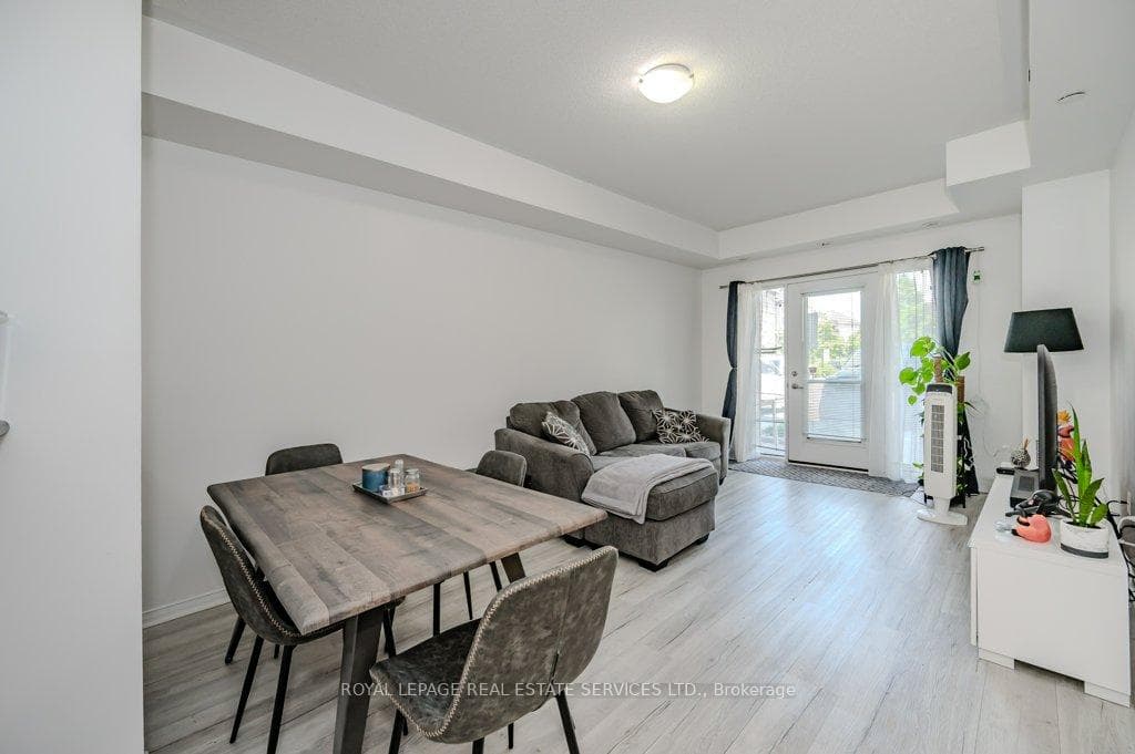 Living/Dining Room with New Laminate Flooring