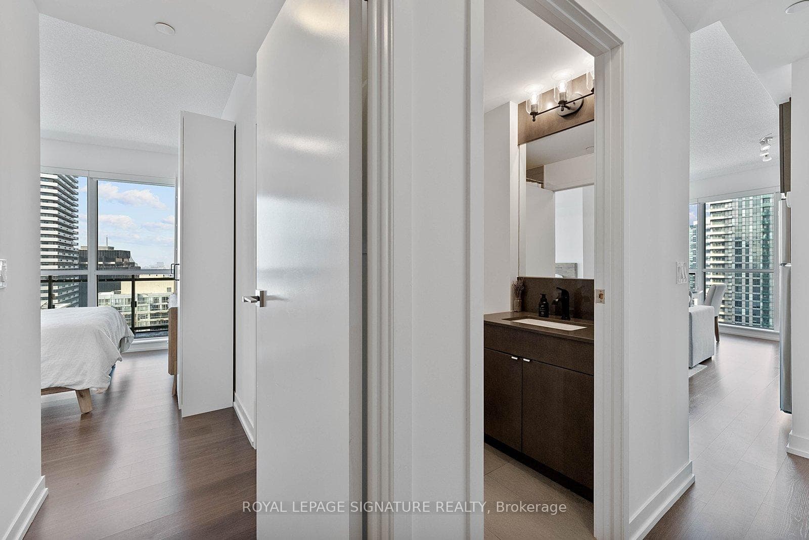 Bedroom with semi ensuite bathroom