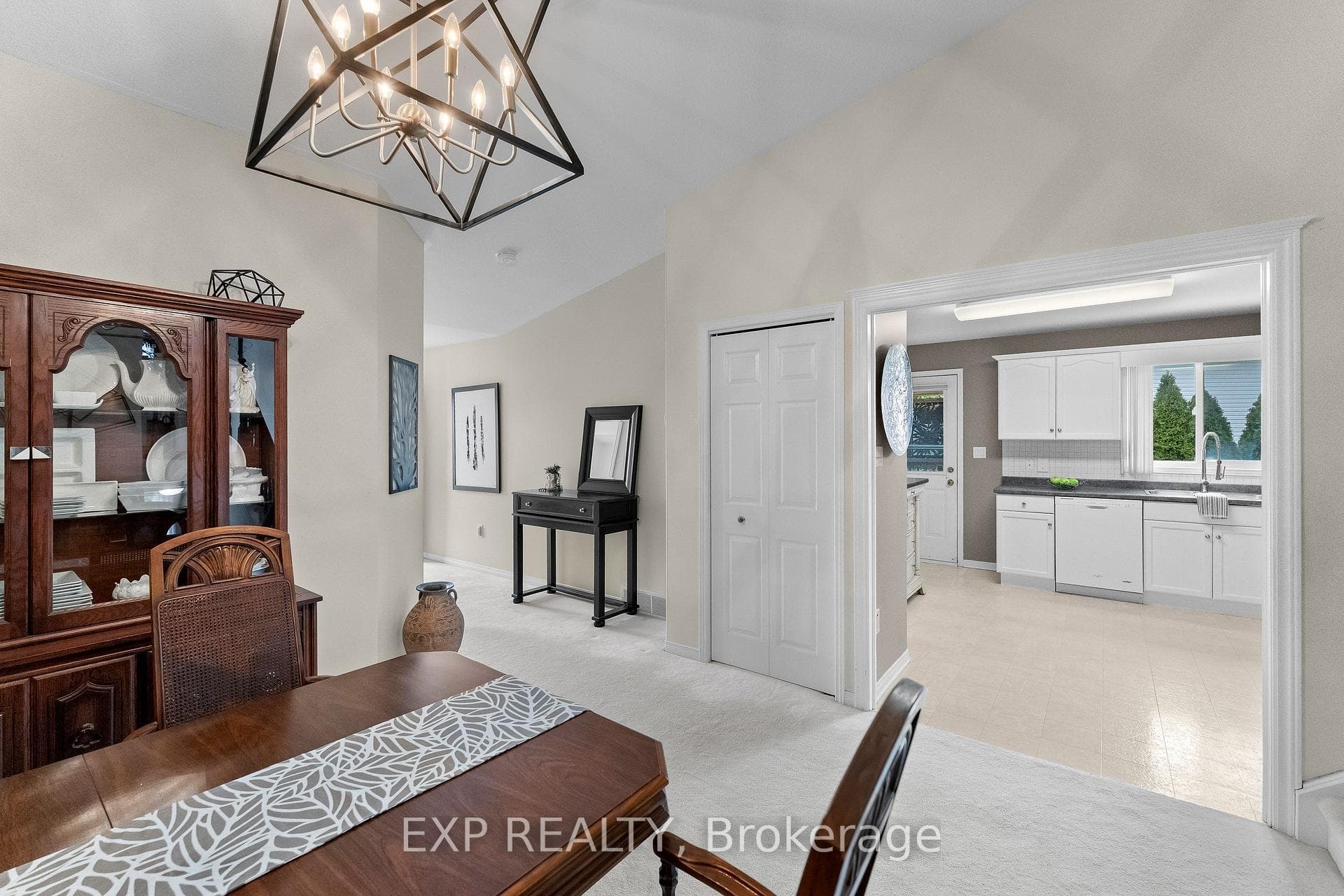 Dining opens to Kitchen