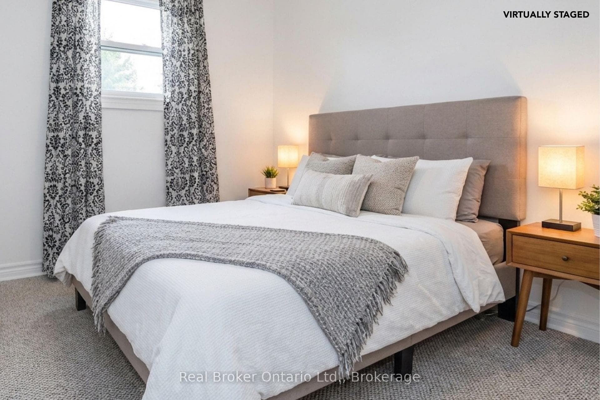 In-Law Suite Bedroom - Virtually Staged