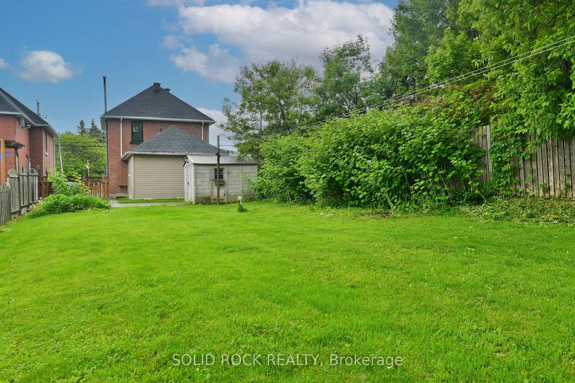 Large backyard