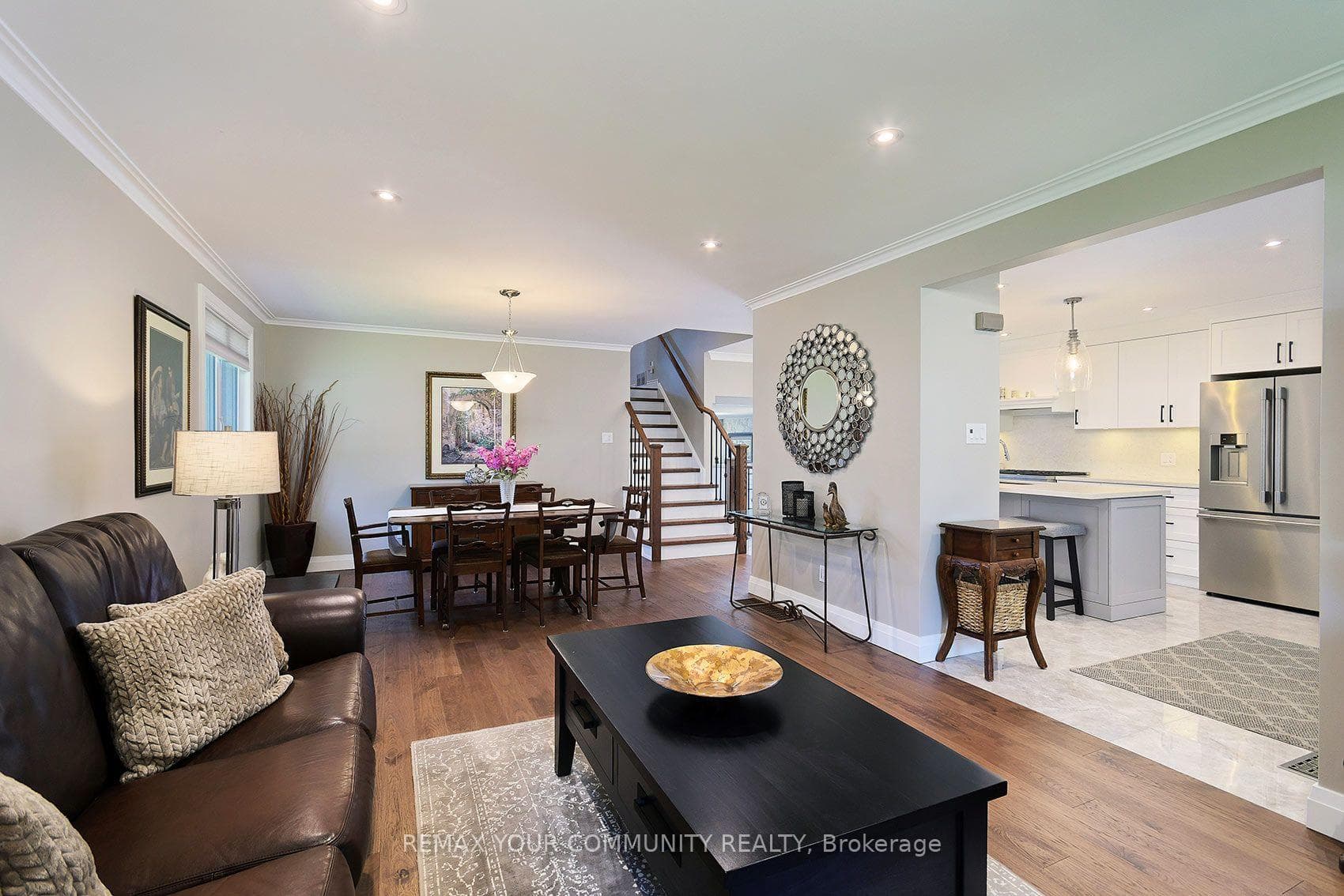 Open Concept with Pot Lights