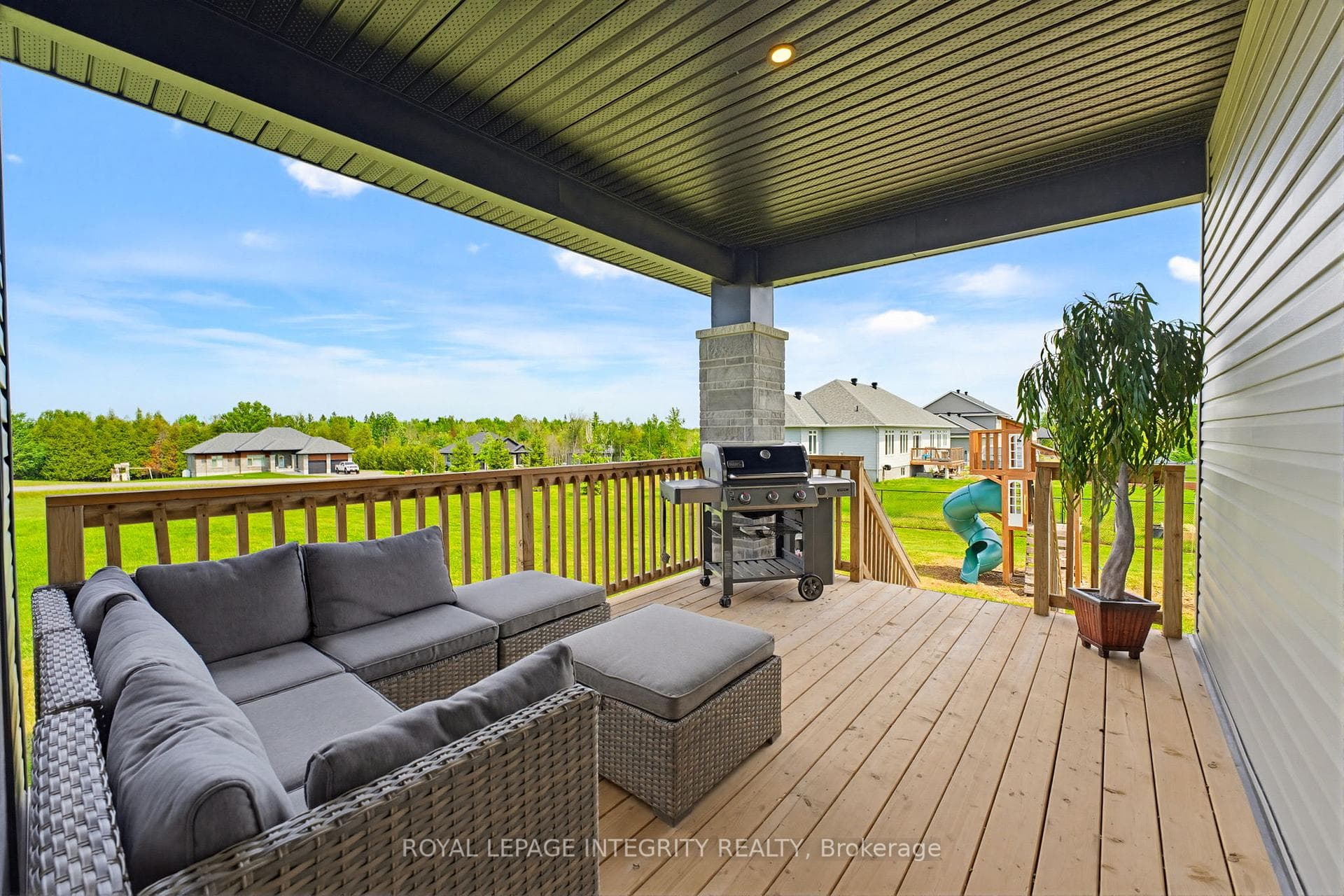 Covered back porch
