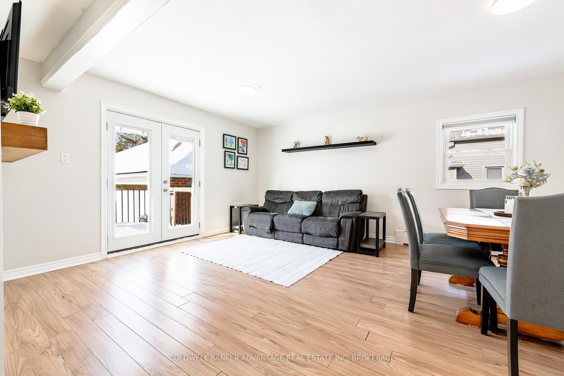 Living Room to Backyard Deck Entrance