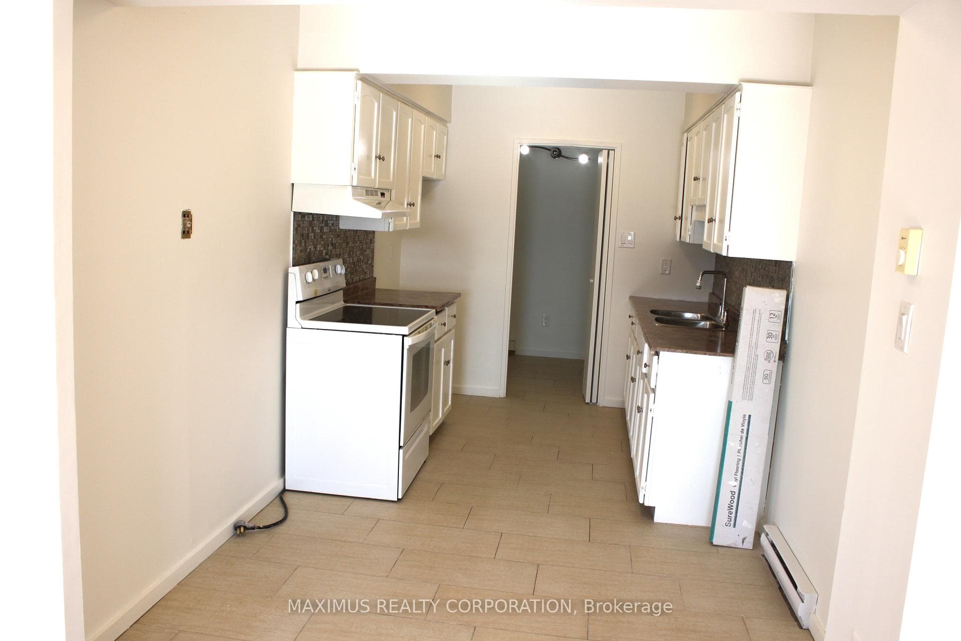View of Kitchen and pantry/storage