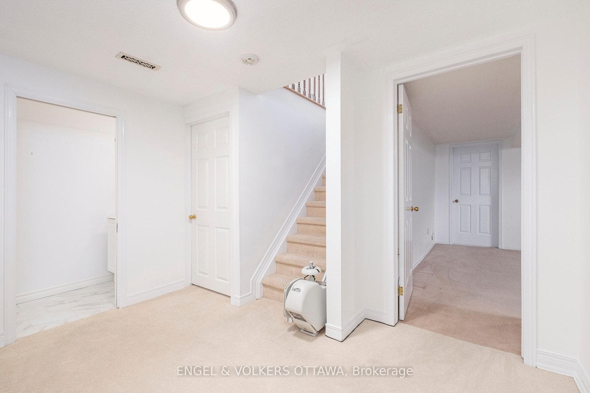 Lower level and powder room