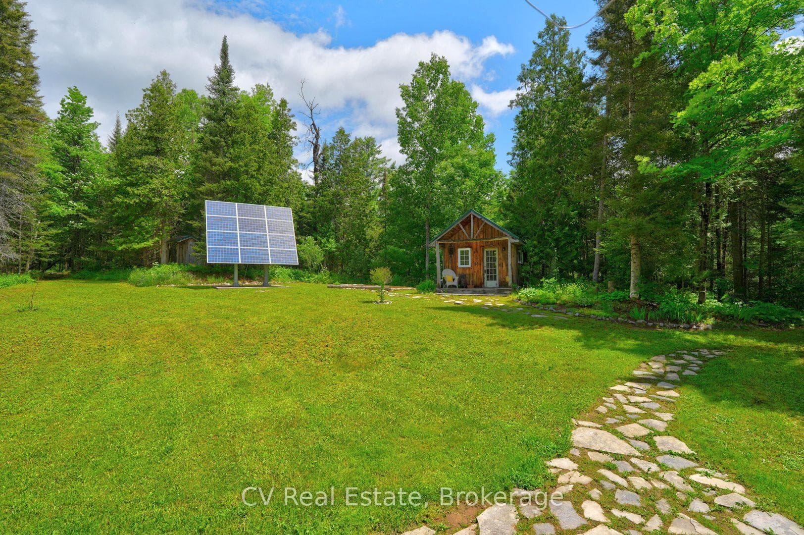 Solar Wall + Solar panels on roof of home