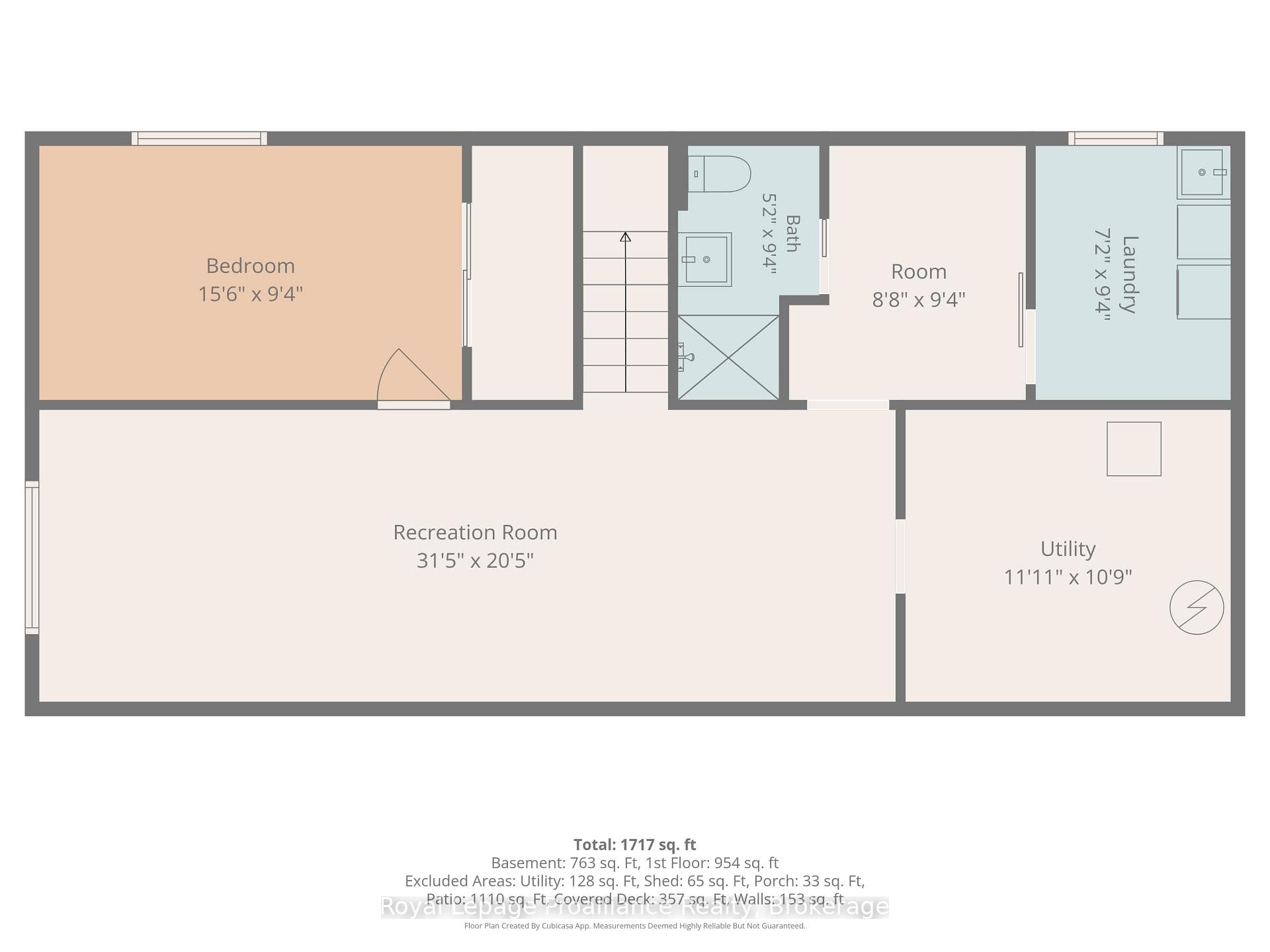 Lower Level Floor Plan Imperial