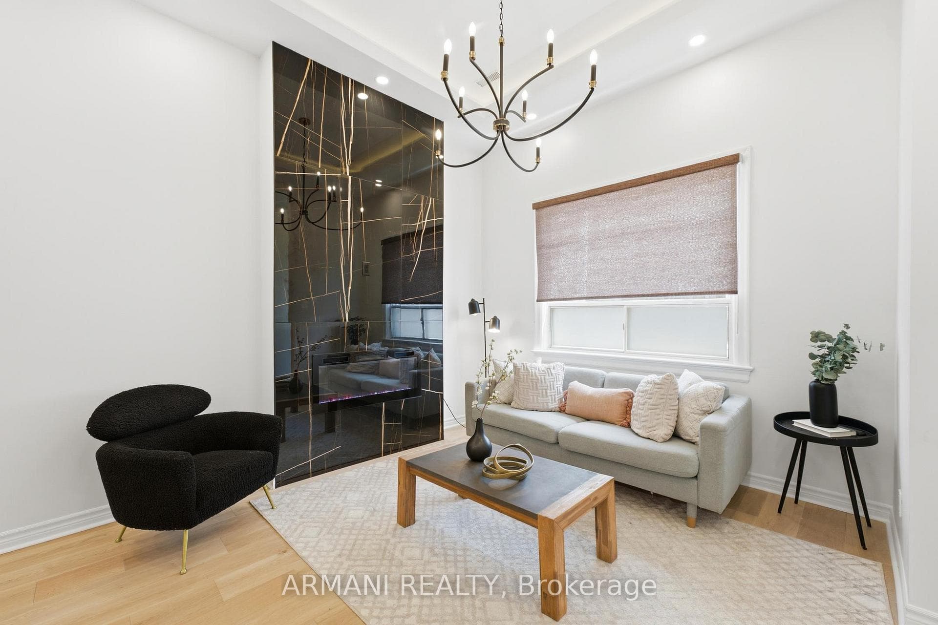 Floor to Ceiling Fireplace