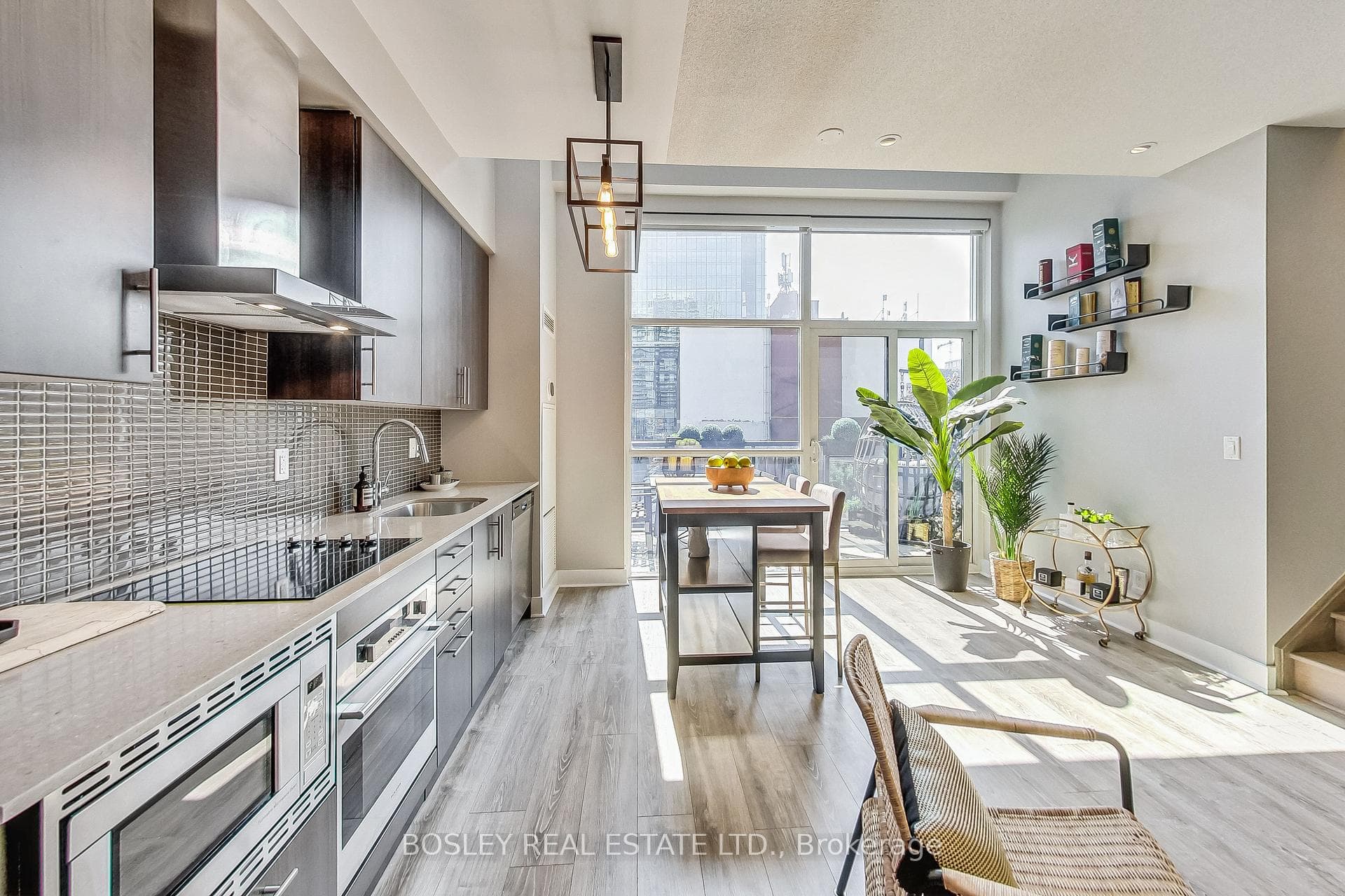 Open concept living and dining