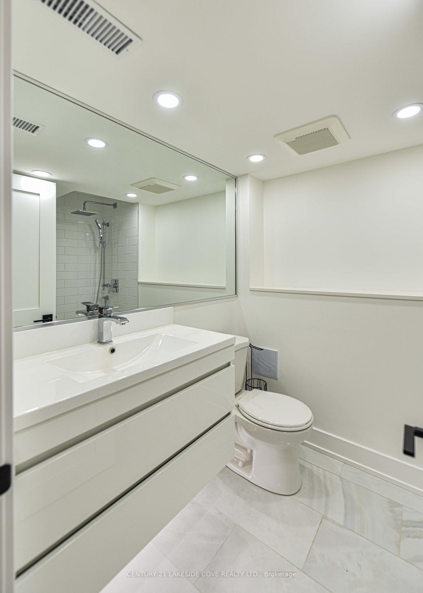 Rec Room Bath with heated floors