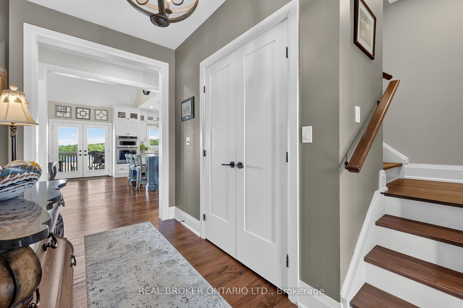 Entry hall and coat closet