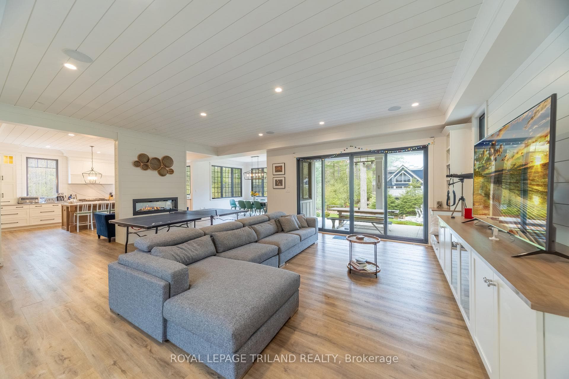Living room side of open main level