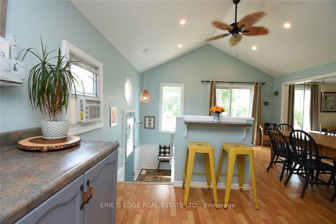 View from Kitchen to Dining Area