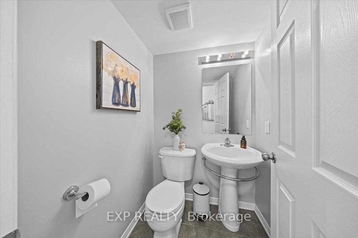 Convenient 2pc washroom near foyer