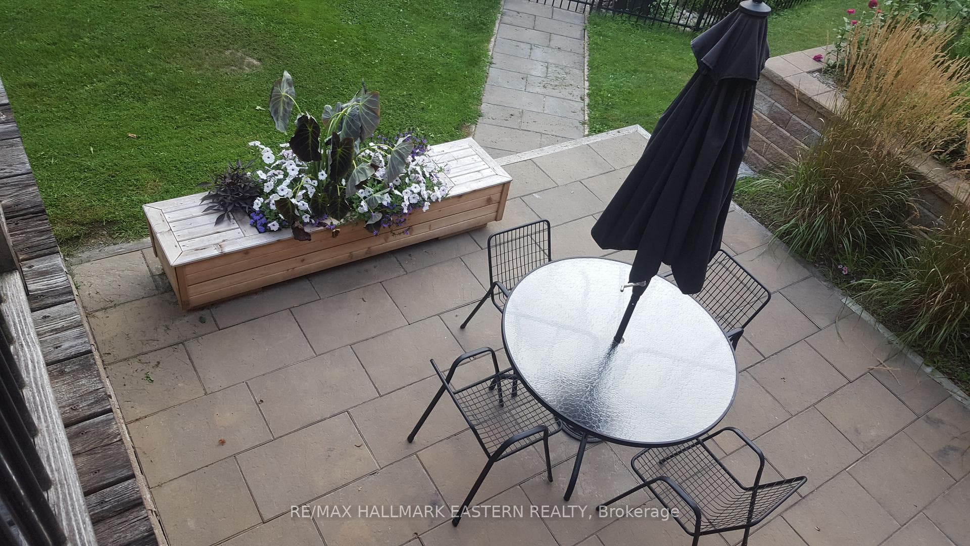 Lower patio walk-out off the pool