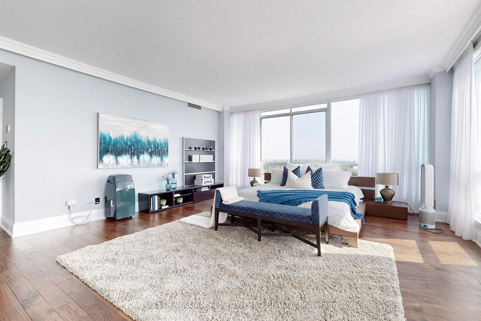 Serene primary bedroom